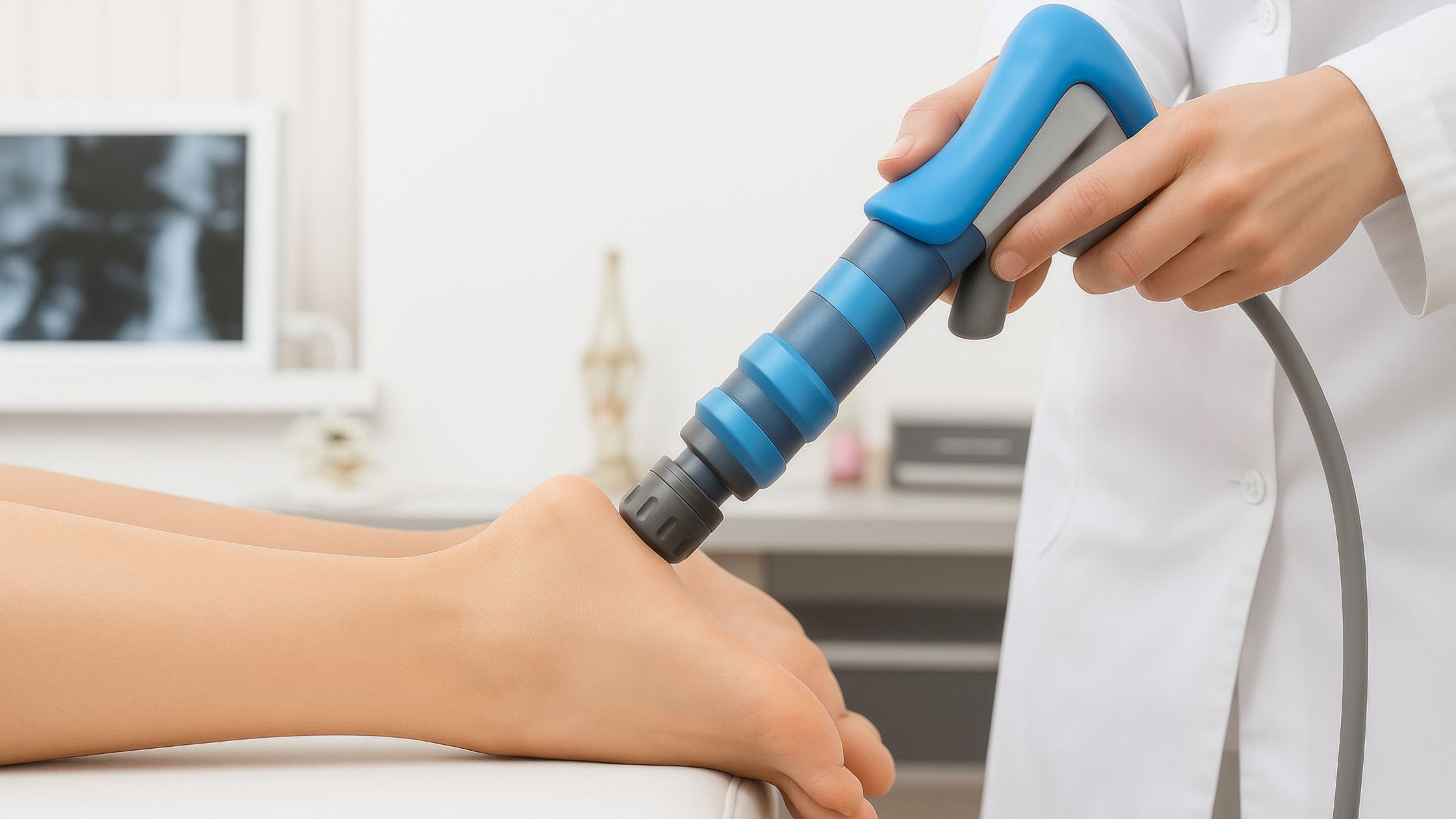 What does Extracorporeal shockwave therapy treat?
